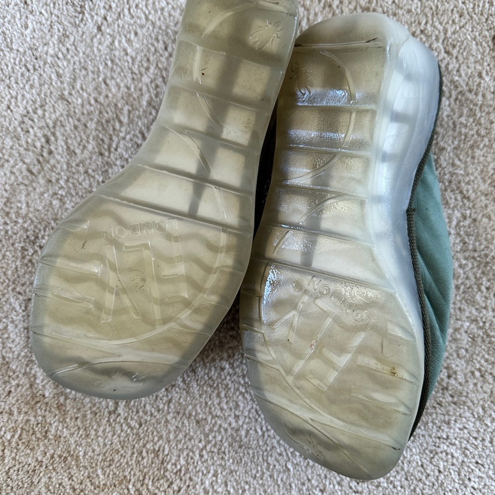 Fly London Teal Open-Toe Slide Sandals - Picture 4 of 4